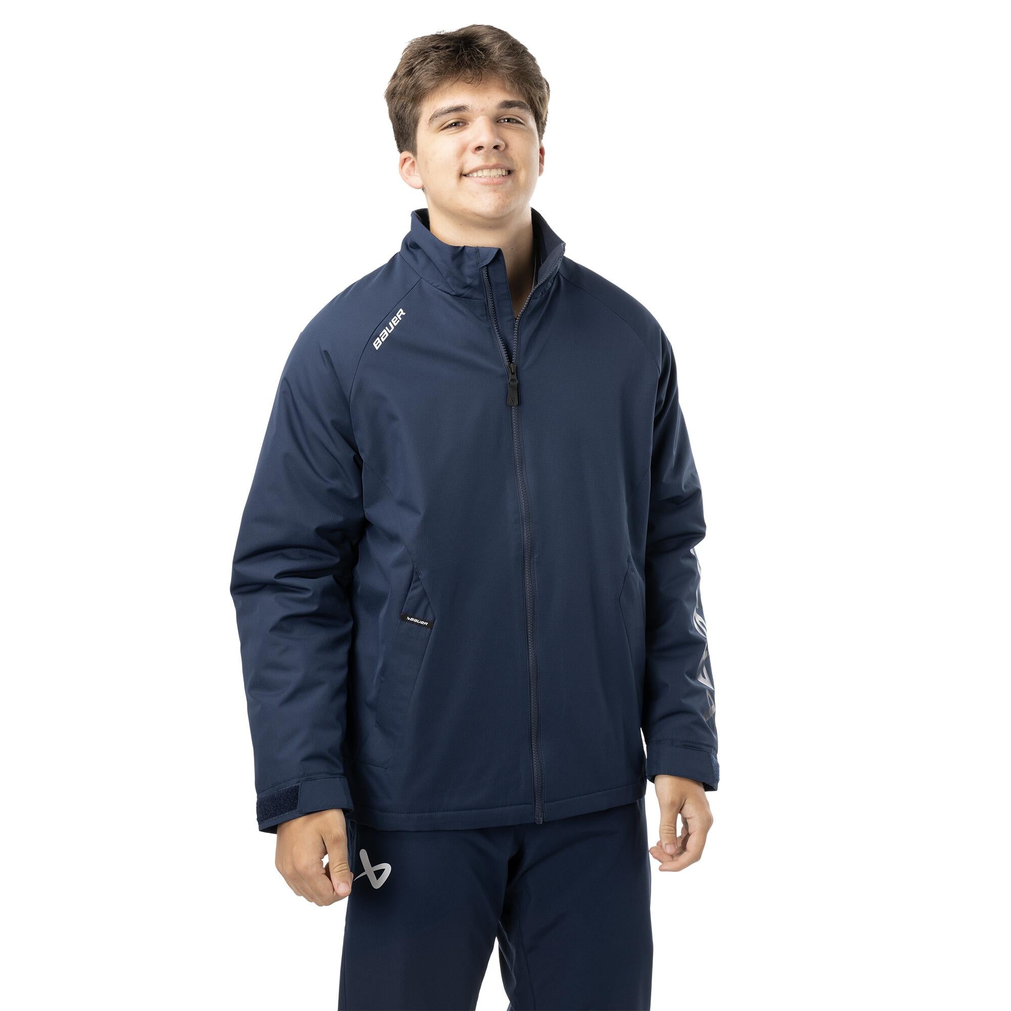 Bauer Team Midweight Senior Jacket Navy Source for Sports
