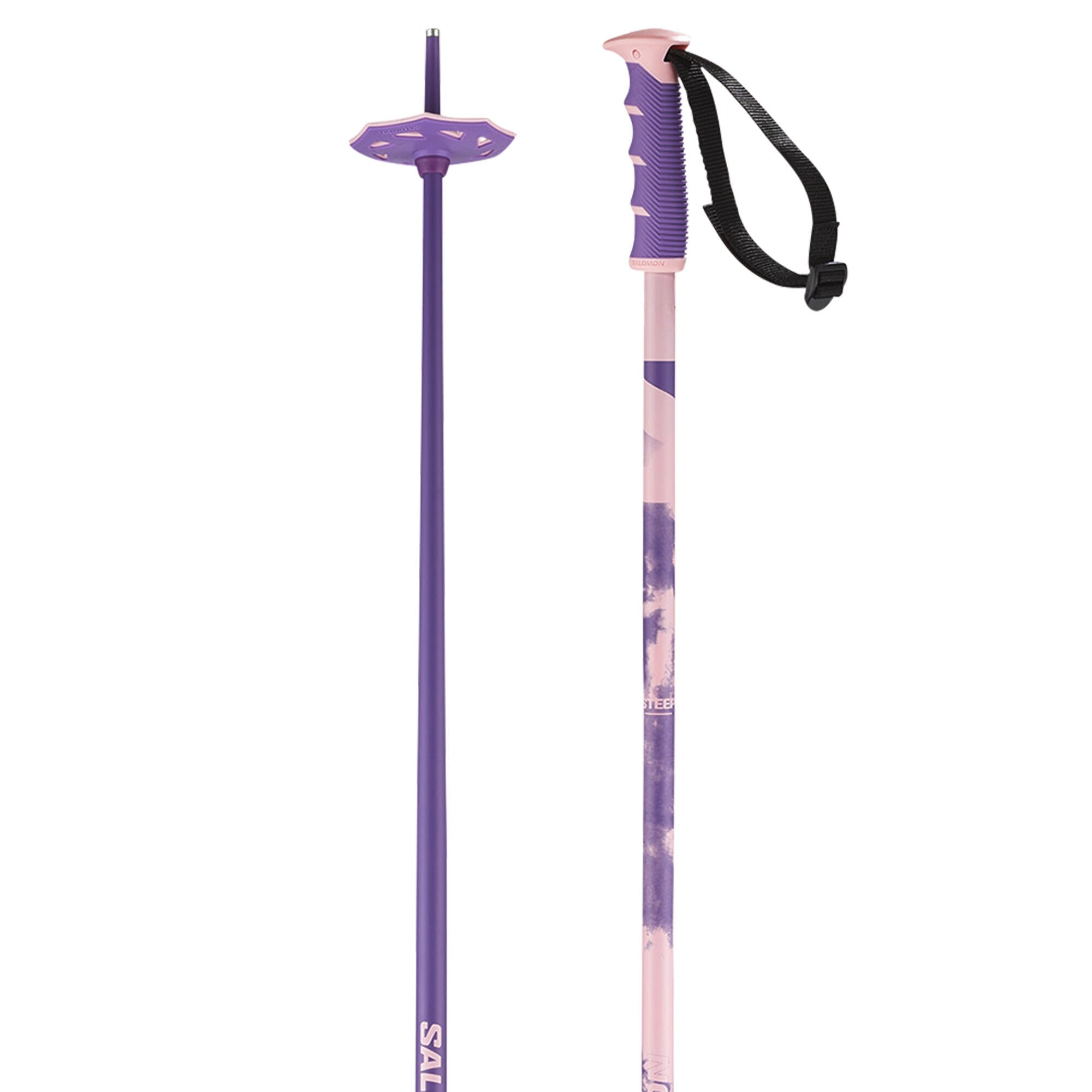 Salomon Steep Alpine Ski Poles - Purple/Pink | Source for Sports