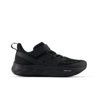 New Balance Fresh Foam 625 Youth Bungee Lace Running Shoes With Top Strap - Black/Phantom