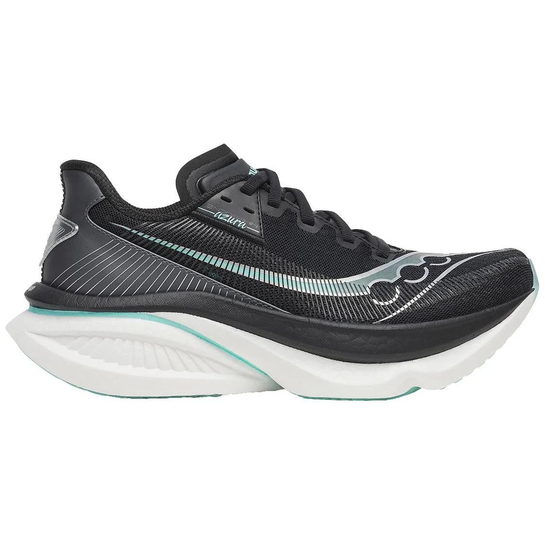 サーフノア2 Saucony Endorphin Azura Women's Running Shoes - Black/Aqua