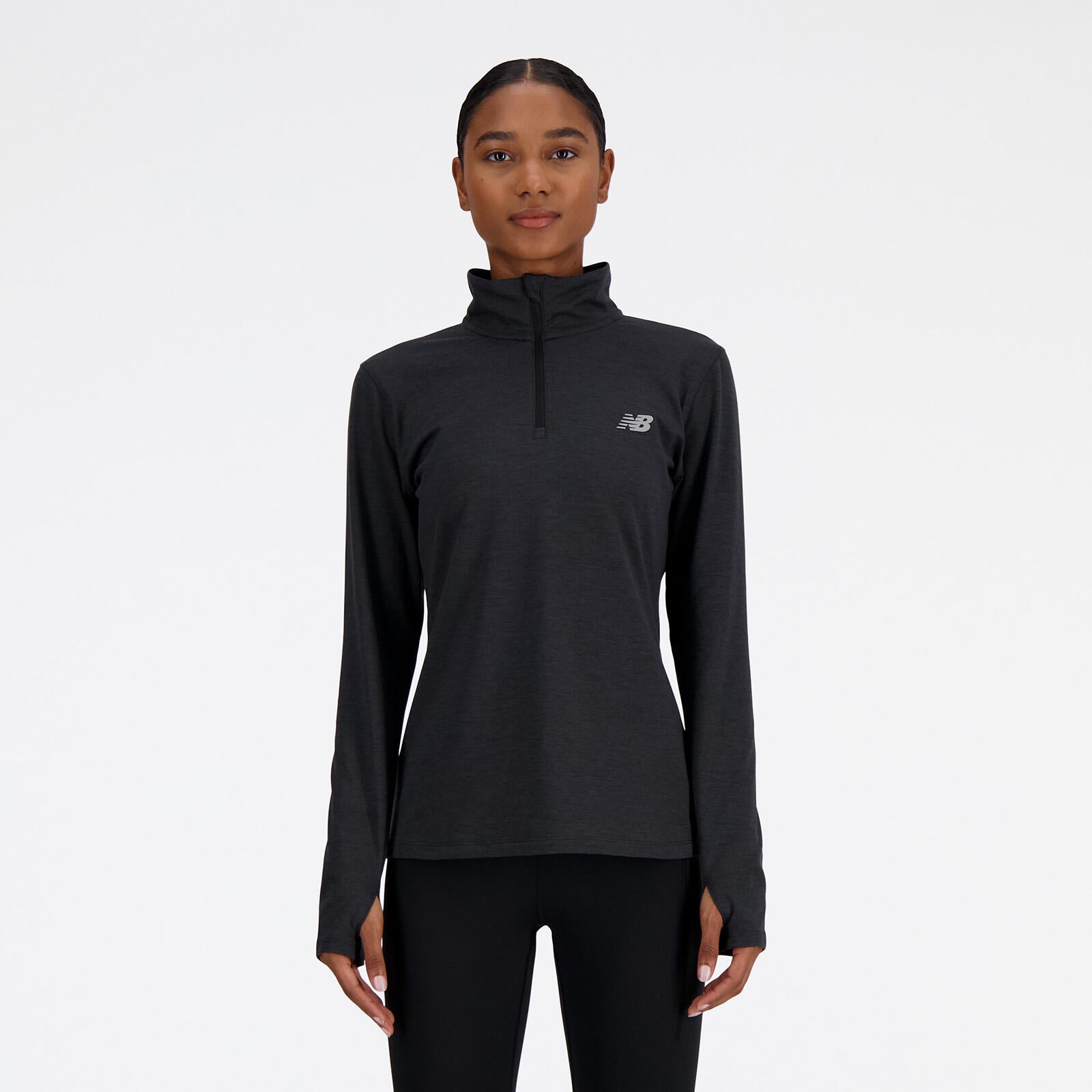 New Balance Chandail À Manches Longues Space Dye 1/4 Zip - Femme main image 1