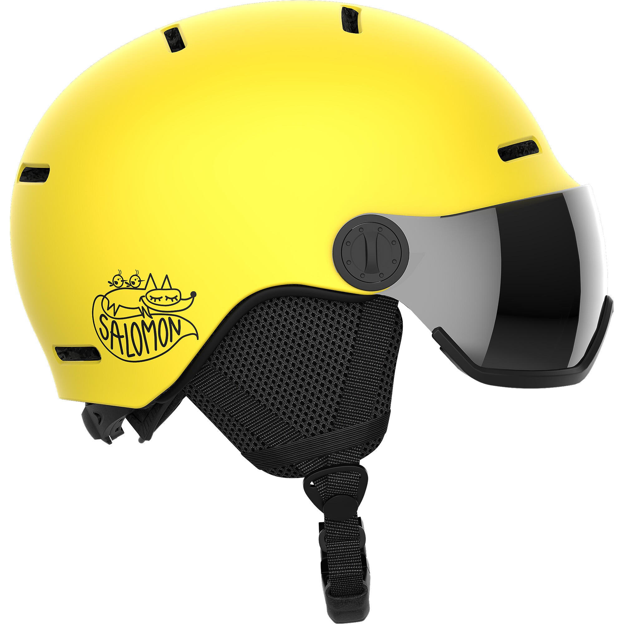 casque salomon ski Casque De Ski Orka Visor De Salomon Pour Junior - Jaune Vibrant | La Source du Sport
