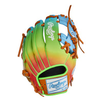 Rawlings Heart of the Hide Funburst Series 11.5" Baseball Glove - Source Exclusive Green/Blue (2025)