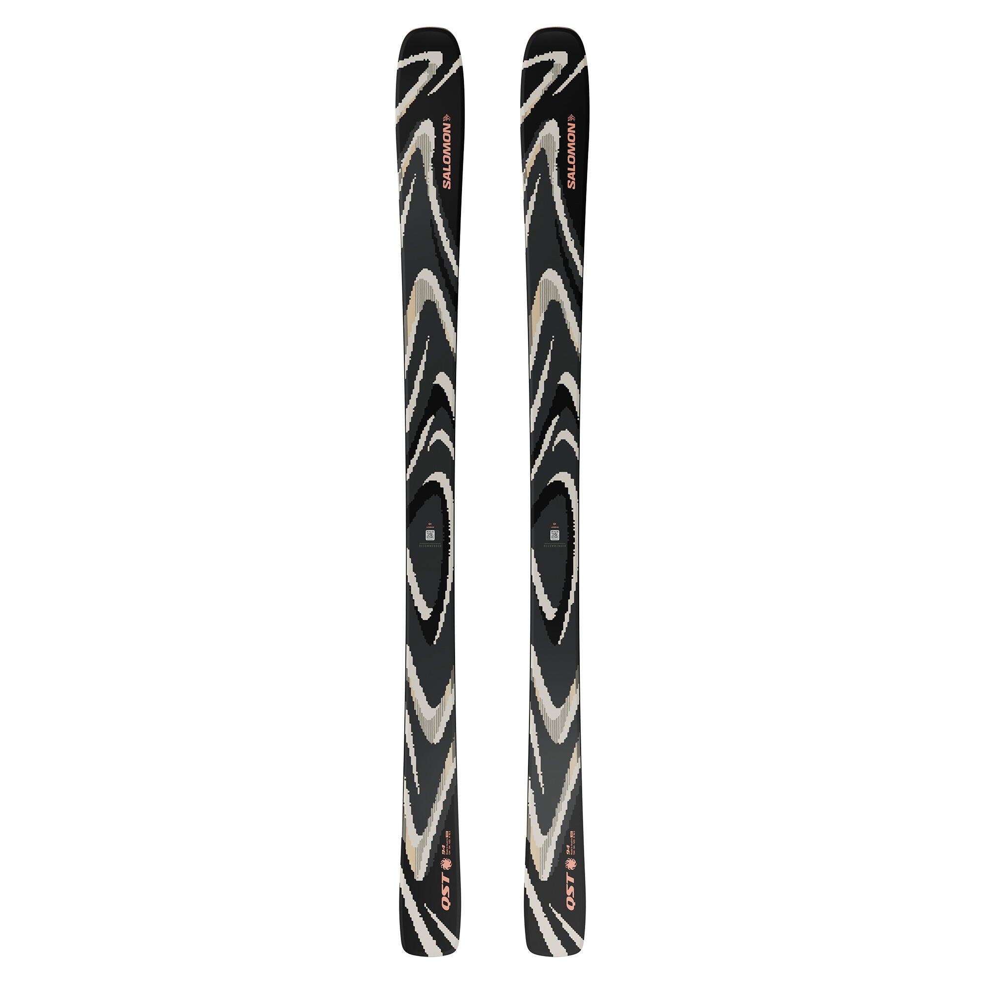 Salomon N QST 94 Alpine Skis - Black/Almond Milk | Source for Sports