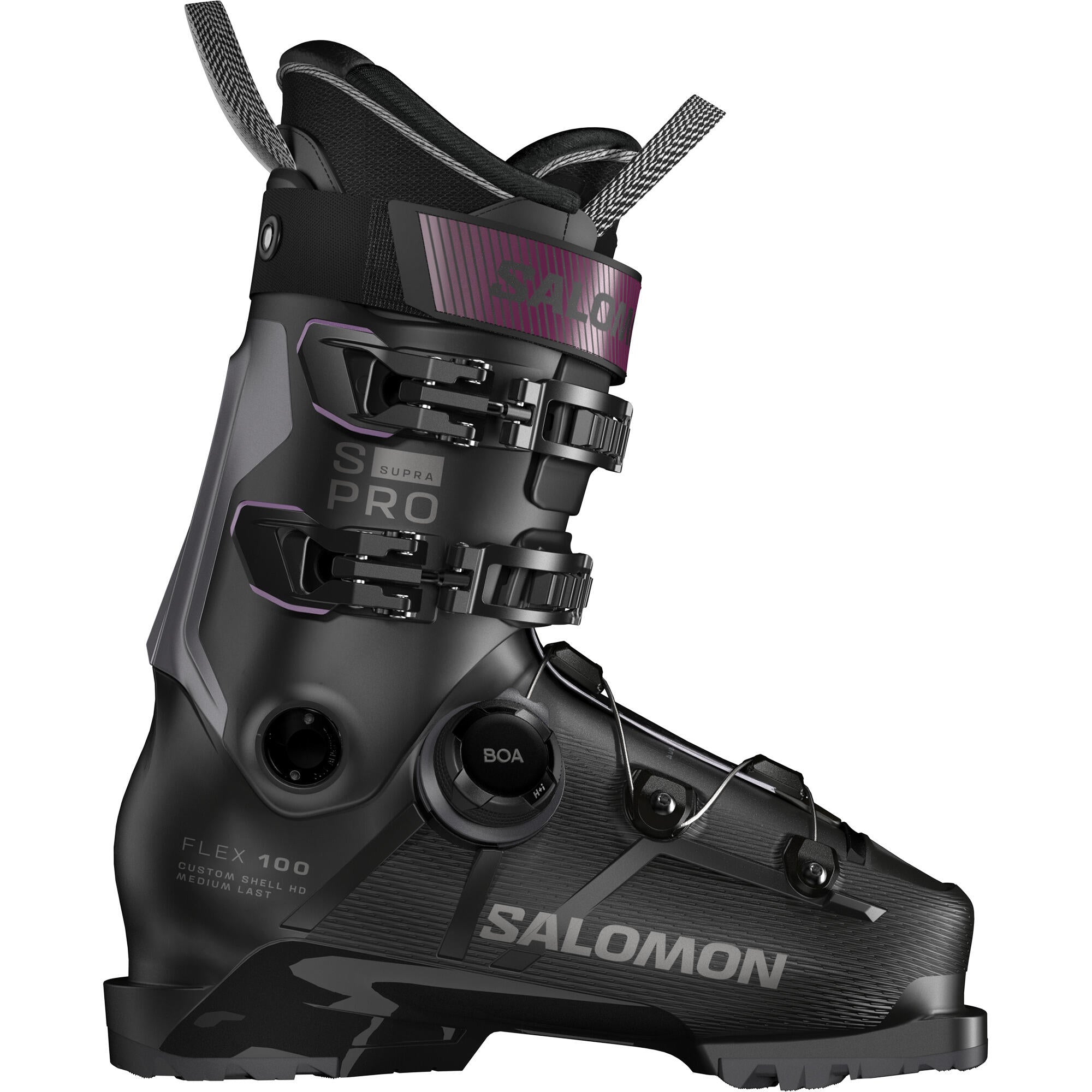 chaussure ski salomon flex 100 X SPORTS X These boots are specifically designed for intermediate or lighter skiers with narrow feet and ankles S/PRO ALPHA 100 Black /