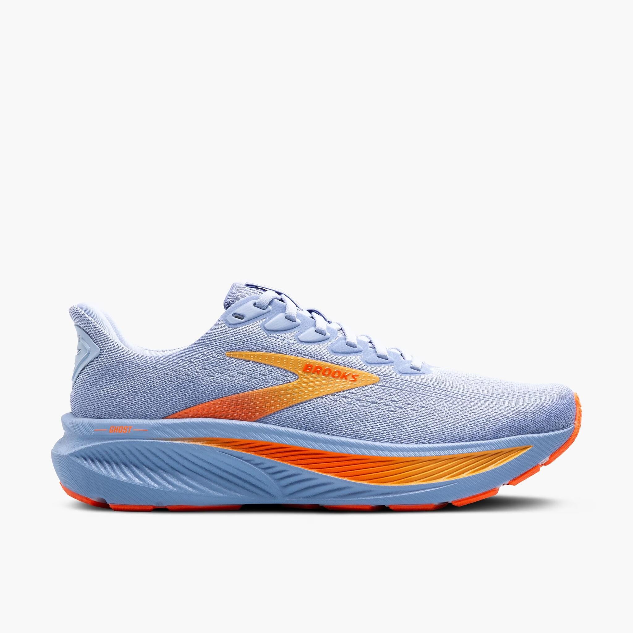 Brooks Ghost 17 Women's Running Shoes - Heron/White/Orange
