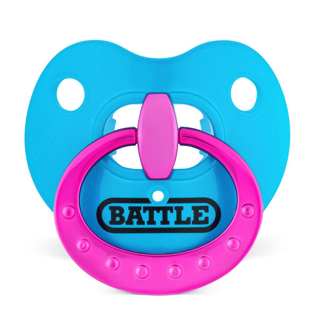 BATTLE OXYGEN マウスピース Battle Sports Binky Oxygen Football Mouthguard - Chrome Baby Blue