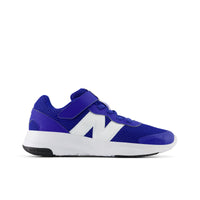 New Balance 578 v1 Youth Bungee Lace Running Shoes With Top Strap - Team Royal/White