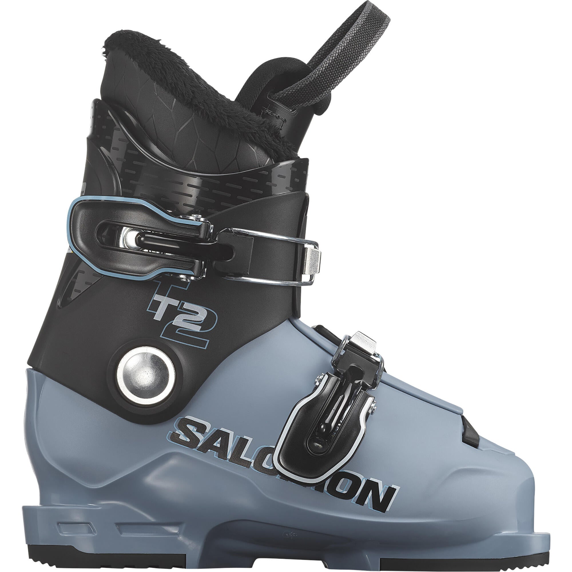 Salomon T2 RT Junior Ski Boots - Black/Copen Blue/White | Source