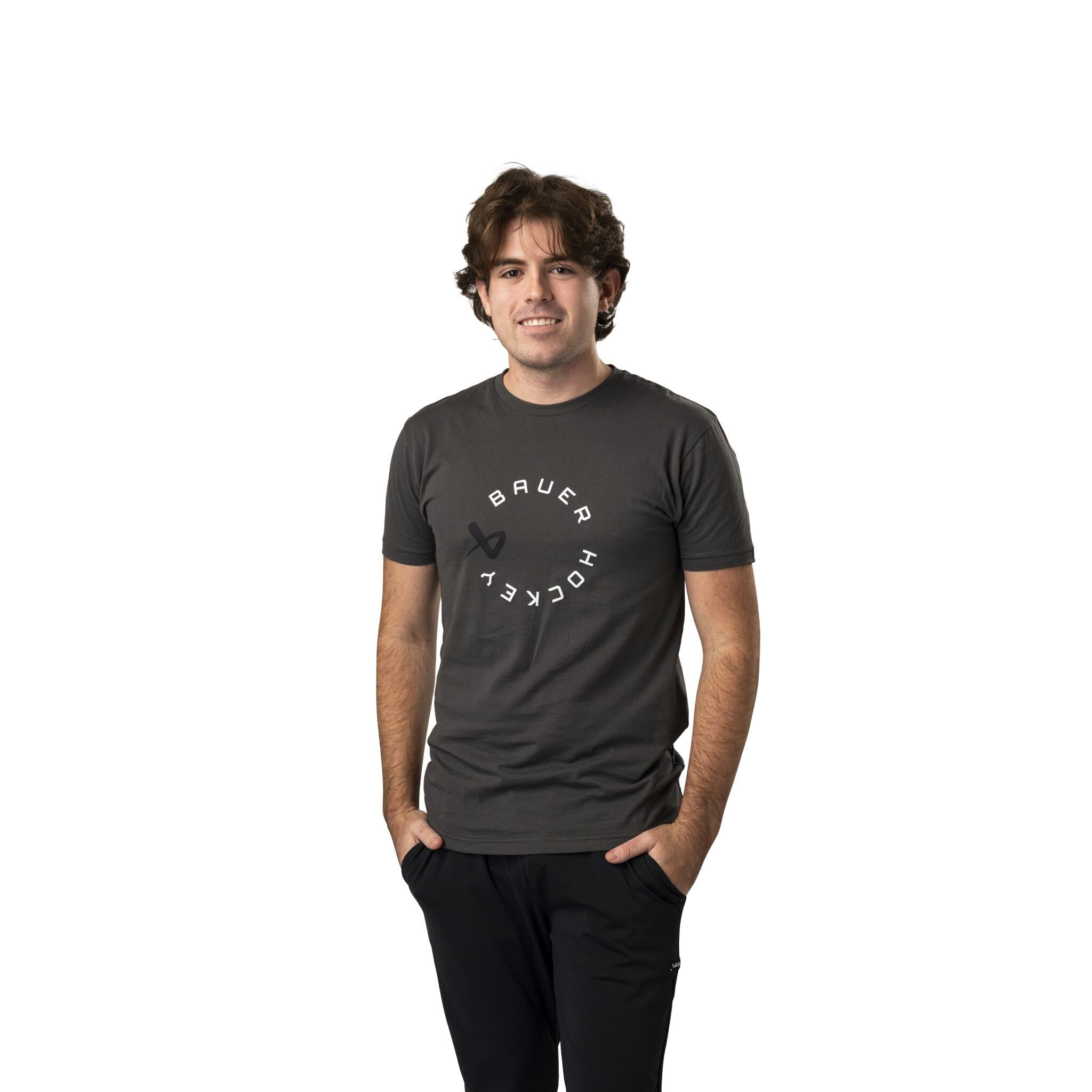 Bauer Men's Senior Graphic T-Shirt (2024) Dark Gray Source for Sports