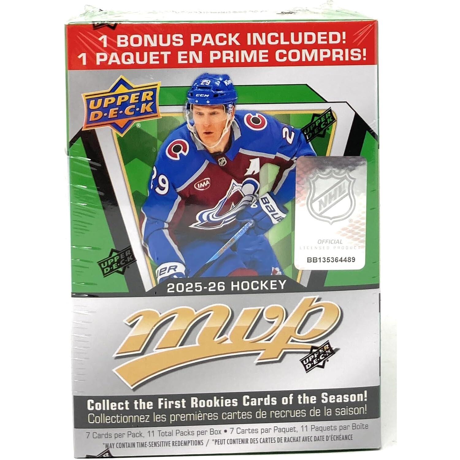 Upper Deck 2026 MVP Hockey Trading Cards - Blaster Box | Source