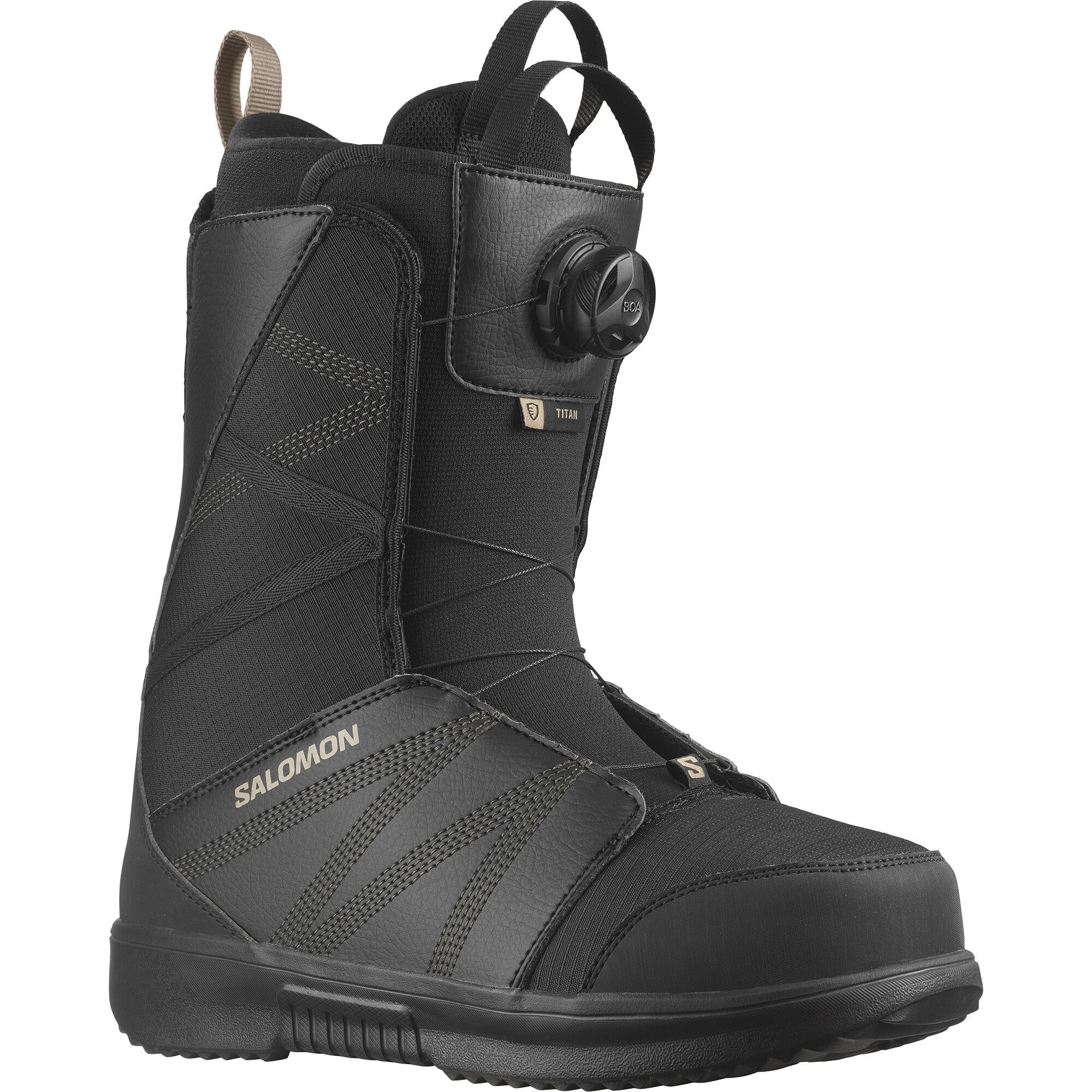 スノーボード SALOMON TITAN BOA 28cm Salomon Titan BOA Men's Snowboard Boots - Black | Source for Sports