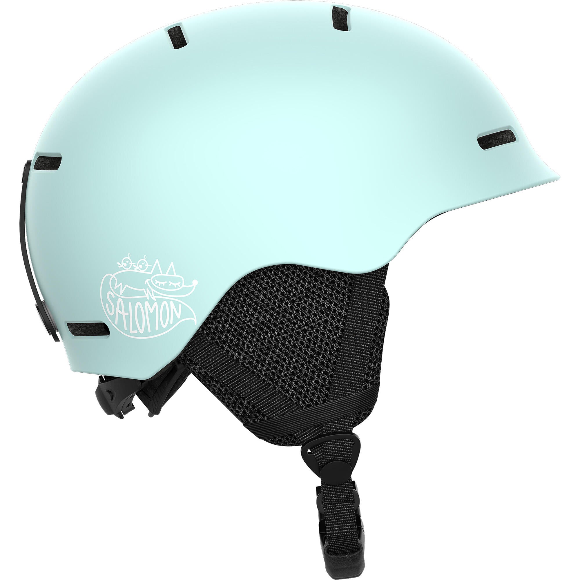 salomon husk jr ski helmet - kids' Salomon Orka Junior Ski Helmet - Bleached Aqua