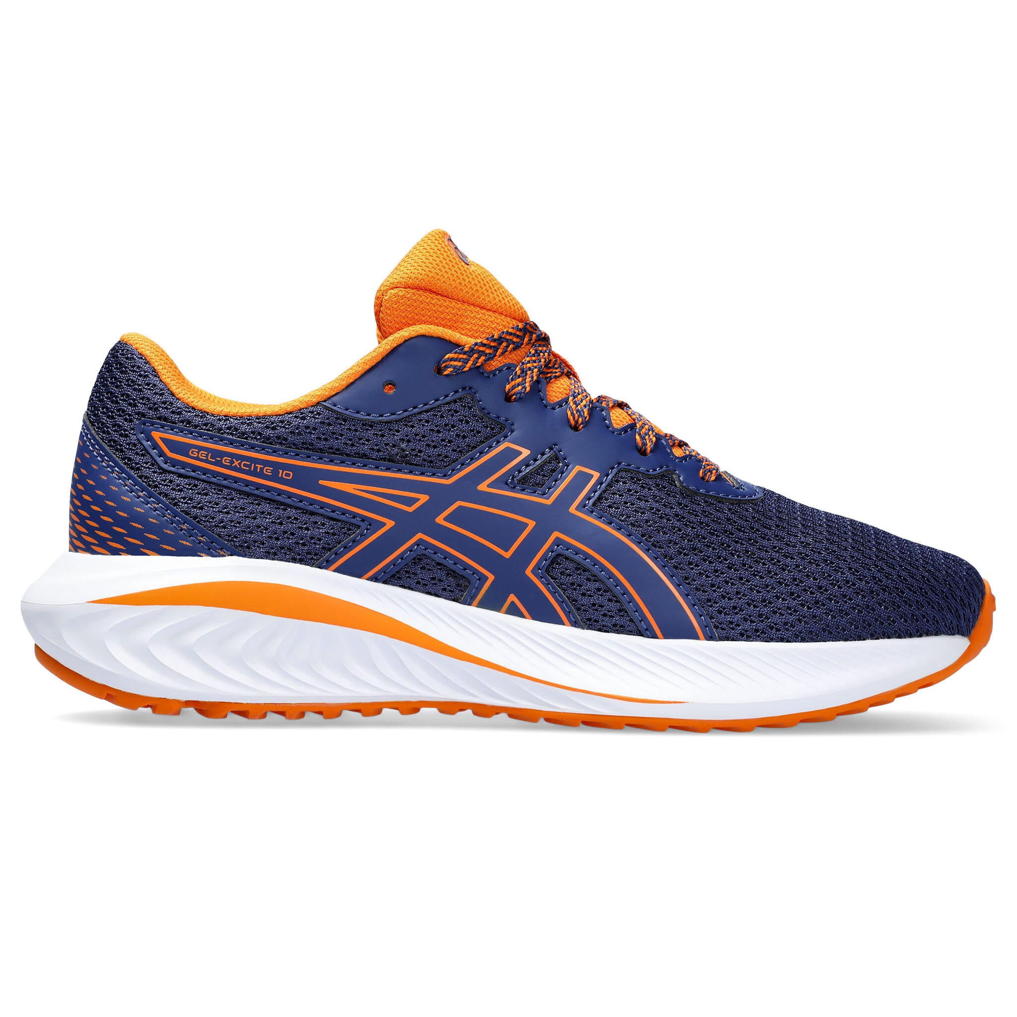 Asics Gel-Excite 10 GS Youth Running Shoes Deep Ocean/Bright Orange  Source for Sports