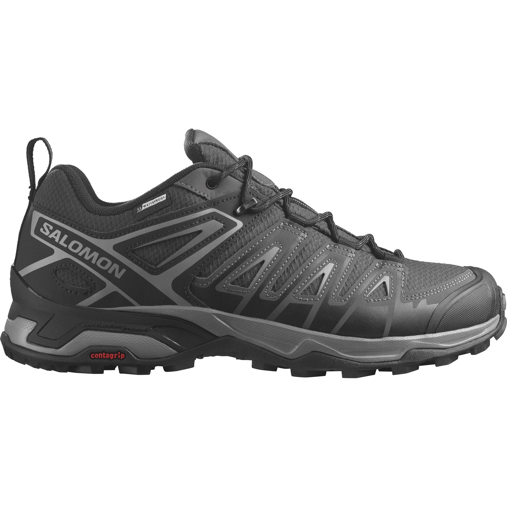 Salomon X Ultra Pioneer Climasalomon Waterproof Men's Hiking Shoes Black/Grey Source for Sports