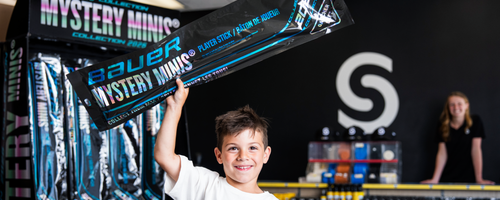 Bauer Mystery Minis® 2026: Player Sticks, Goalie Sticks, and Mystery Balls
