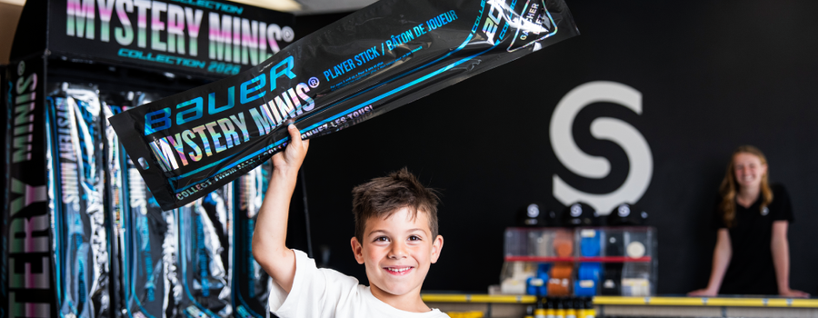 Bauer Mystery Minis® 2026: Player Sticks, Goalie Sticks, and Mystery Balls