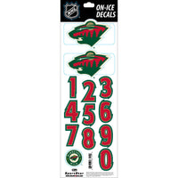 Sportstar NHL Helmet Decals - Minnesota Wild