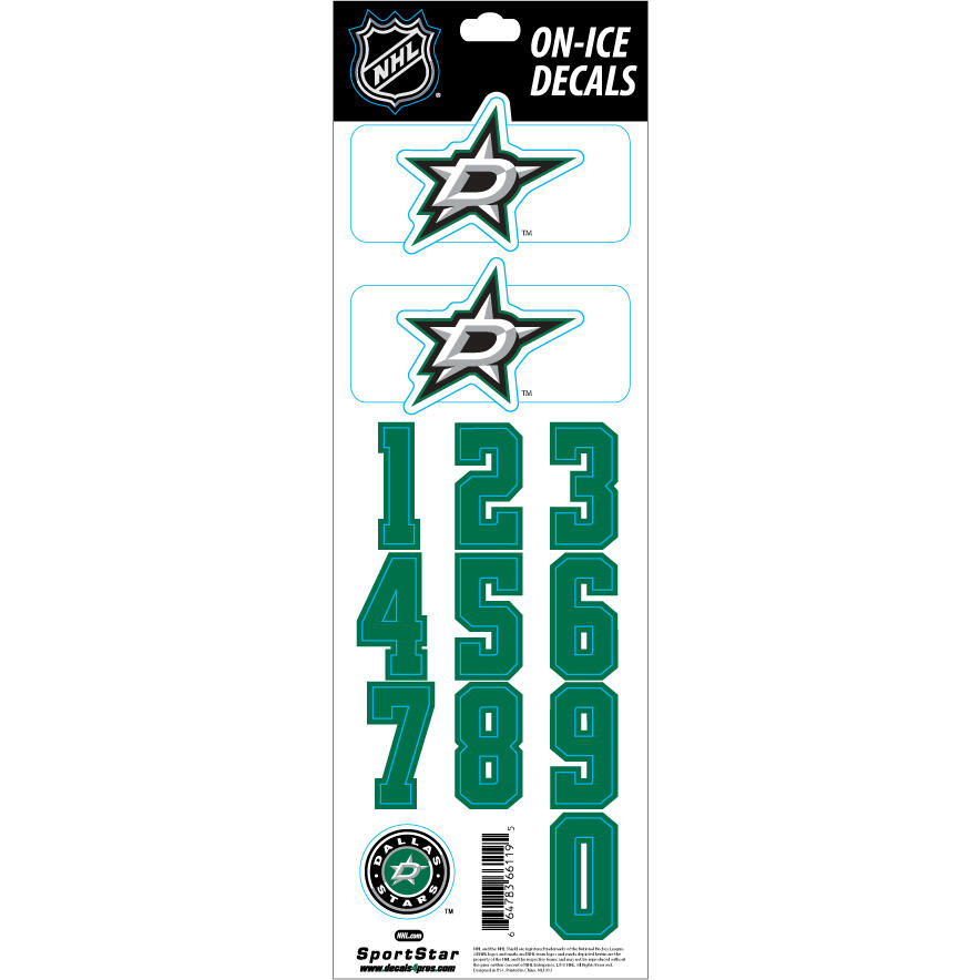 Sportstar NHL Helmet Decals - Dallas Stars | Source for Sports