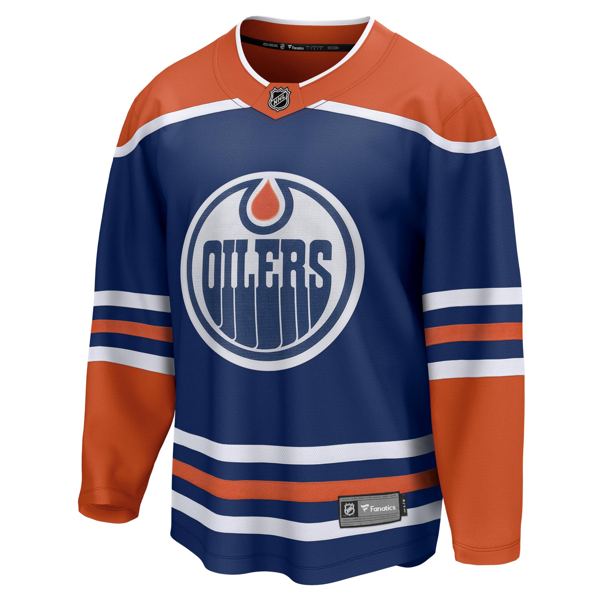 NYにて購入　NHL オイラーズ　サイズ50 Fanatics Edmonton Oilers Breakaway Hockey Jersey | Source for Sports