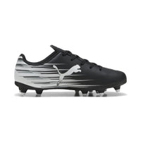 Crampons De Soccer Attacanto II FG/AG De Puma Pour Junior - Noir/Blanc
