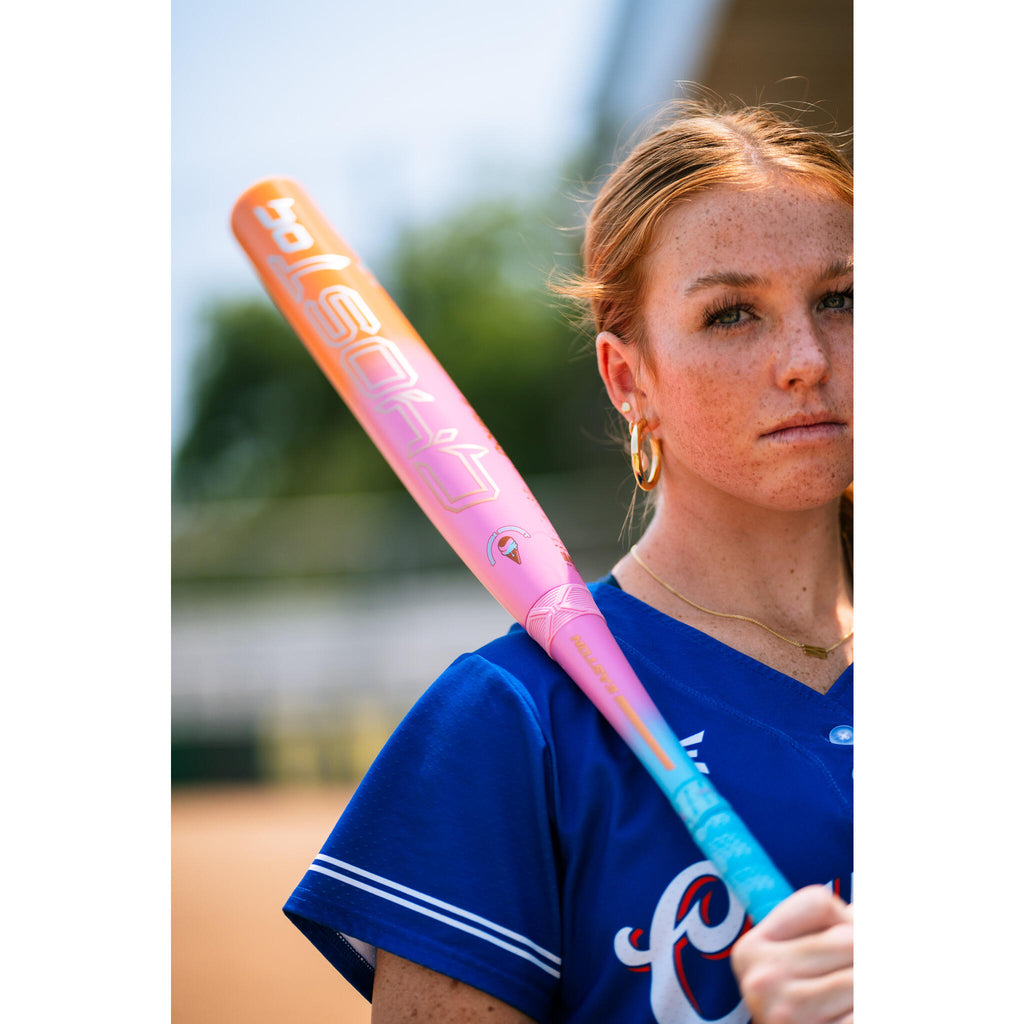 Batte De Softball Easton Ghost OG 2026 - 32/21, Drop 11, Composite Carbone - Couleur Rainbow Sherbet