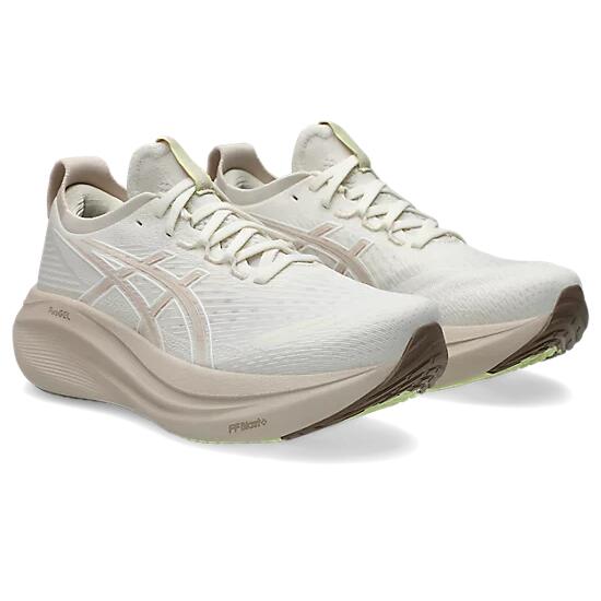 Asics Gel-Nimbus 27 Women's Running Shoes - Cream/Mineral Beige