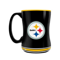 Tasse Sculptée Team Crest (14 oz) De Inglasco - Pittsburgh Steelers