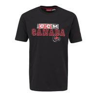 T-shirt à Manches Courtes Country Collection Canada De CCM - Noir