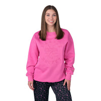 Chandail En Molleton À Col Rond Avec Logo En Relief Rose De Barbie™ x CCM Pour Adulte