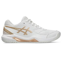 Asics Gel-Dedicate 8 Women's Pickleball Shoes - White/Champagne