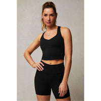 Fabletics Women's Anywhere Cropped Built-In Bra Tank