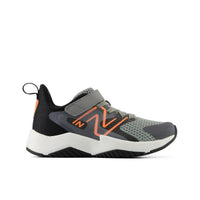 Chaussures de course Rave Run V2 à fermeture autoagrippante de New Balance pour jeunes - Gris ardoise/Noir