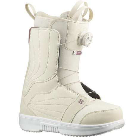 Bottes De Snowboard Pearl Boa De Salomon Pour Femmes - Lait D'Amande/Glace | La Source du Sport