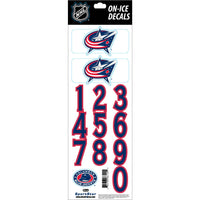 Sportstar NHL Helmet Decals - Columbus Blue Jackets