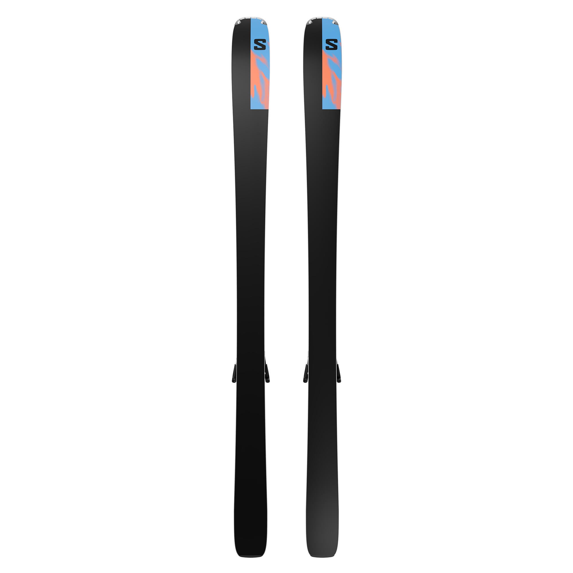 Salomon Stance 84 + MI12 GW F90 Alpine Ski Set - Azure/Nasturtium