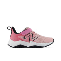 Chaussures de course Rave Run V2 à fermeture autoagrippante de New Balance pour jeunes - Craie rose/Rose signature