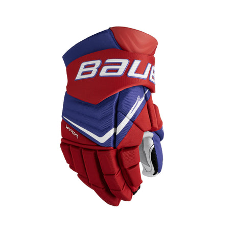 Lot De 3 Gants De Hockey Bauer Vapor – Taille 14, Noir/rouge, Mousse Double Densité, Paume Tactile