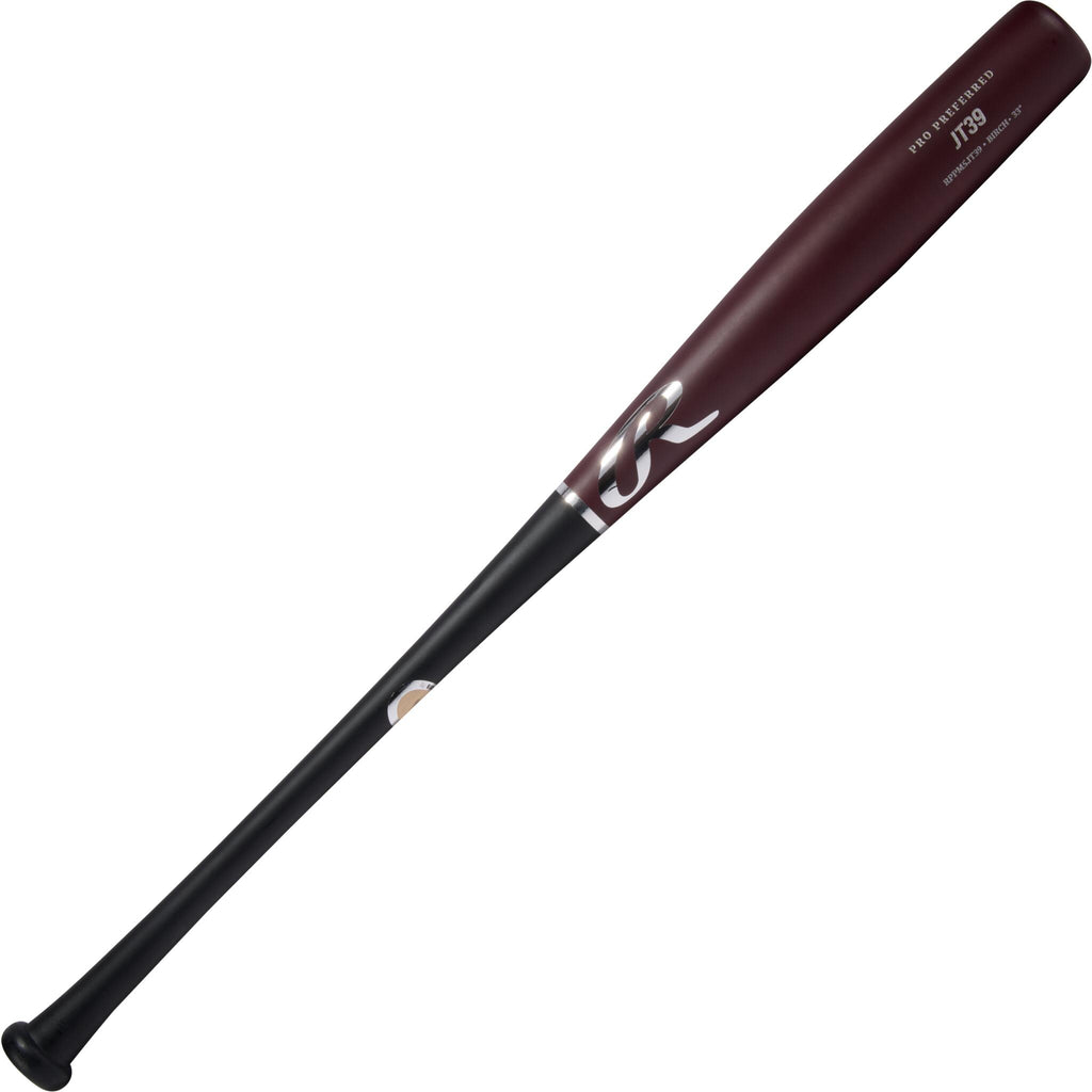 Batte Baseball Bois Bouleau 32 Pouces - Hogue Lumber Co. Modèle 252 - Rouge