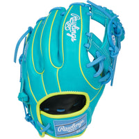 Gant de Baseball Heart of the Hide 11,5po de Rawlings - Teal/Jaune - Lancer Main Droite