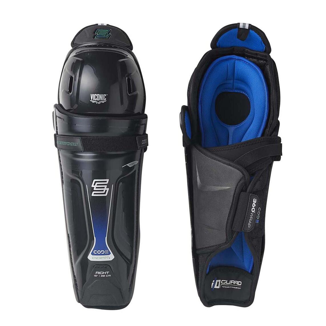 Sherwood Code Encrypt 2 Junior Hockey Shin Guards | Source for Sports