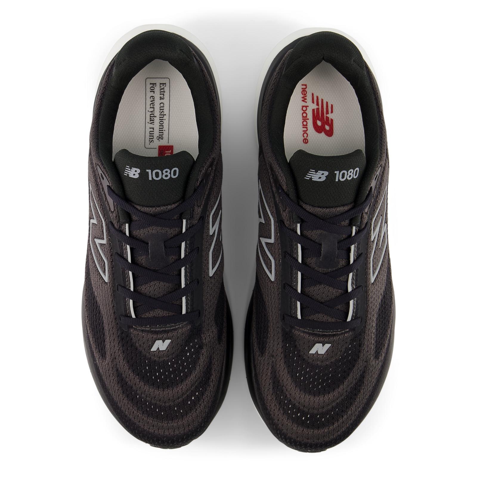 New Balance 1080 V15 Men's Running Shoes - Black/Grey/Faded