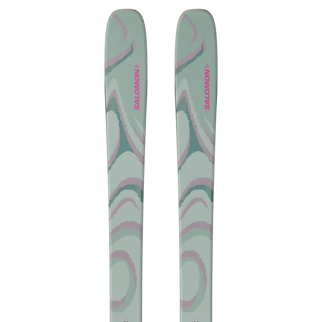 Salomon QST 100 Alpine Skis - Green/Nirvana