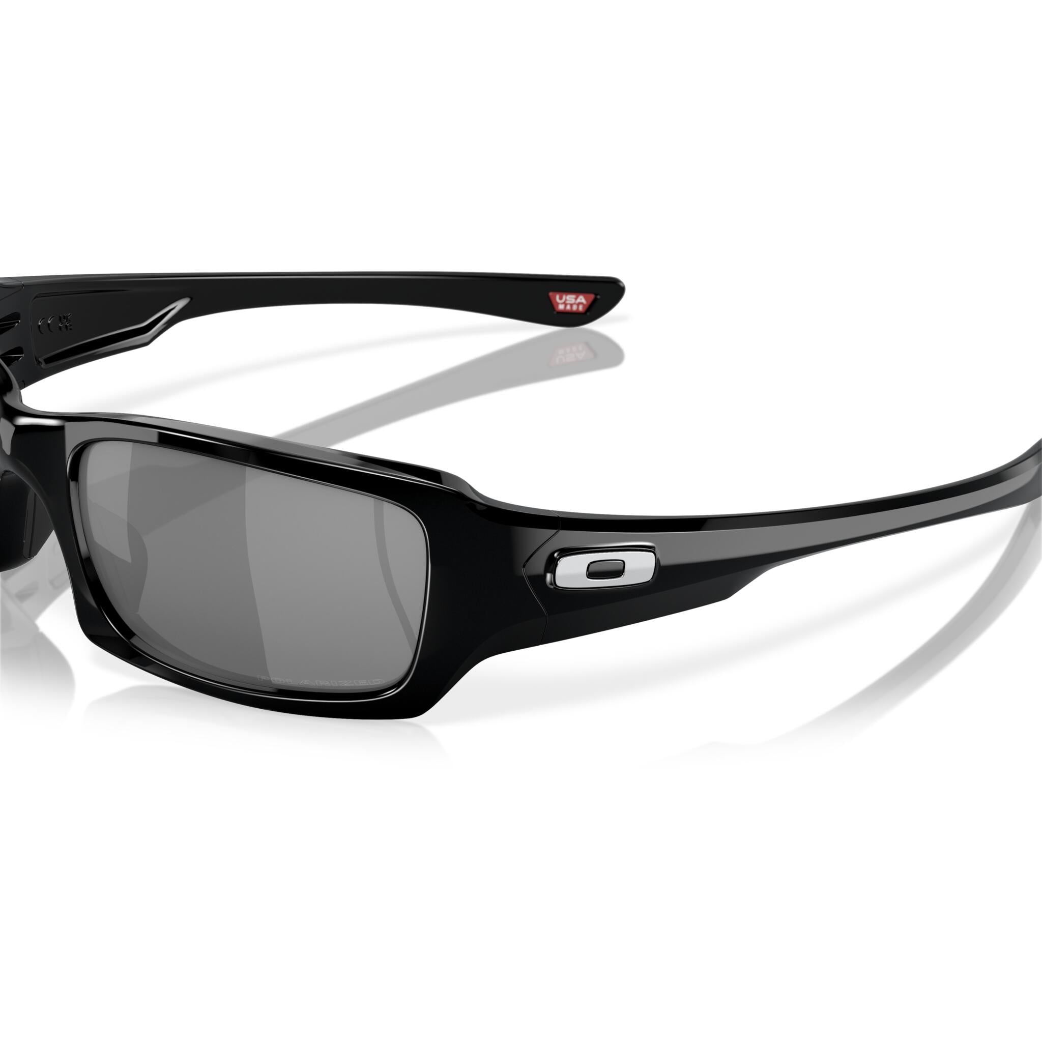 Oakley Fives Squared Black Lens Sunglasses - Polished Black
