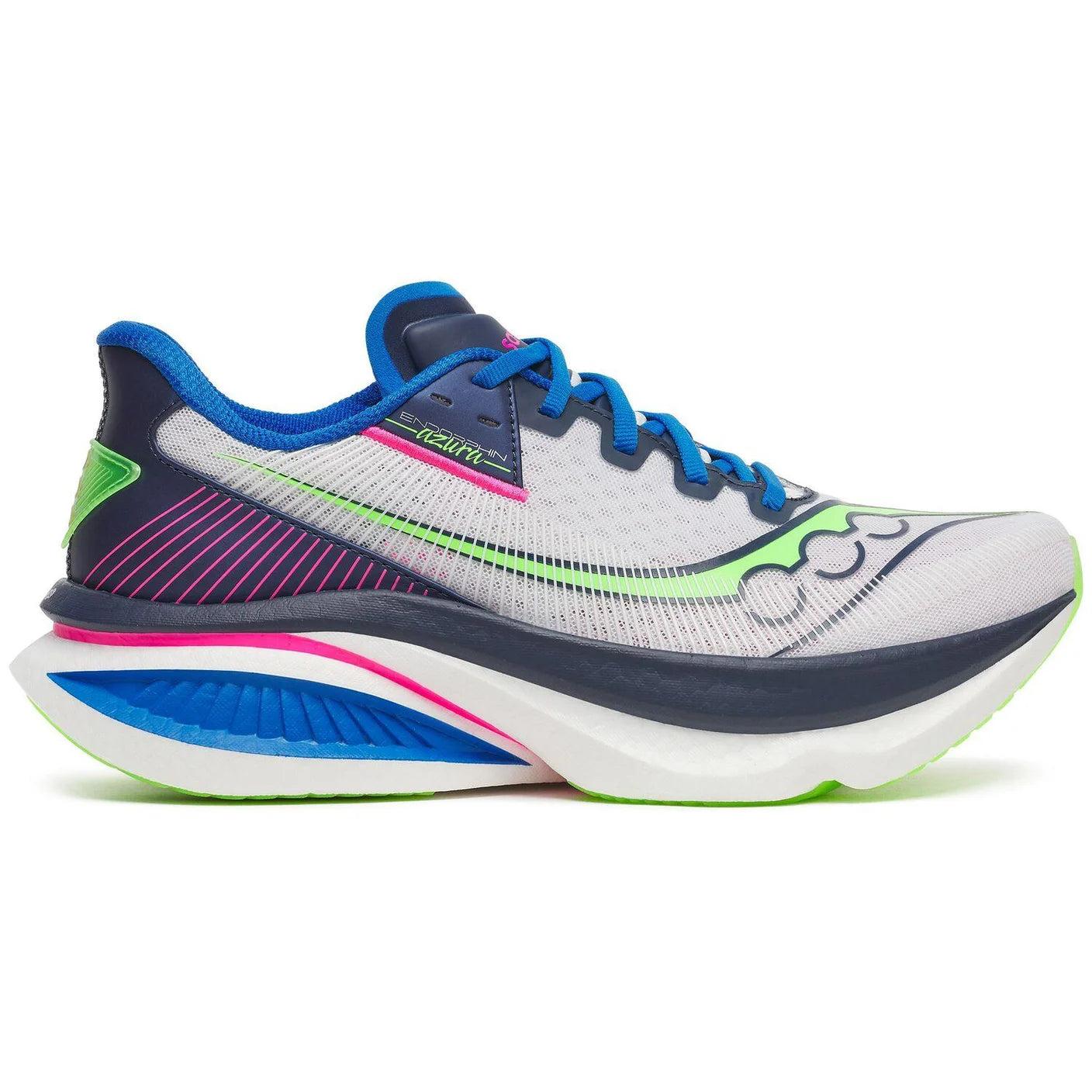 Saucony Endorphin Azura Men's Running Shoes - White/Navy | Source