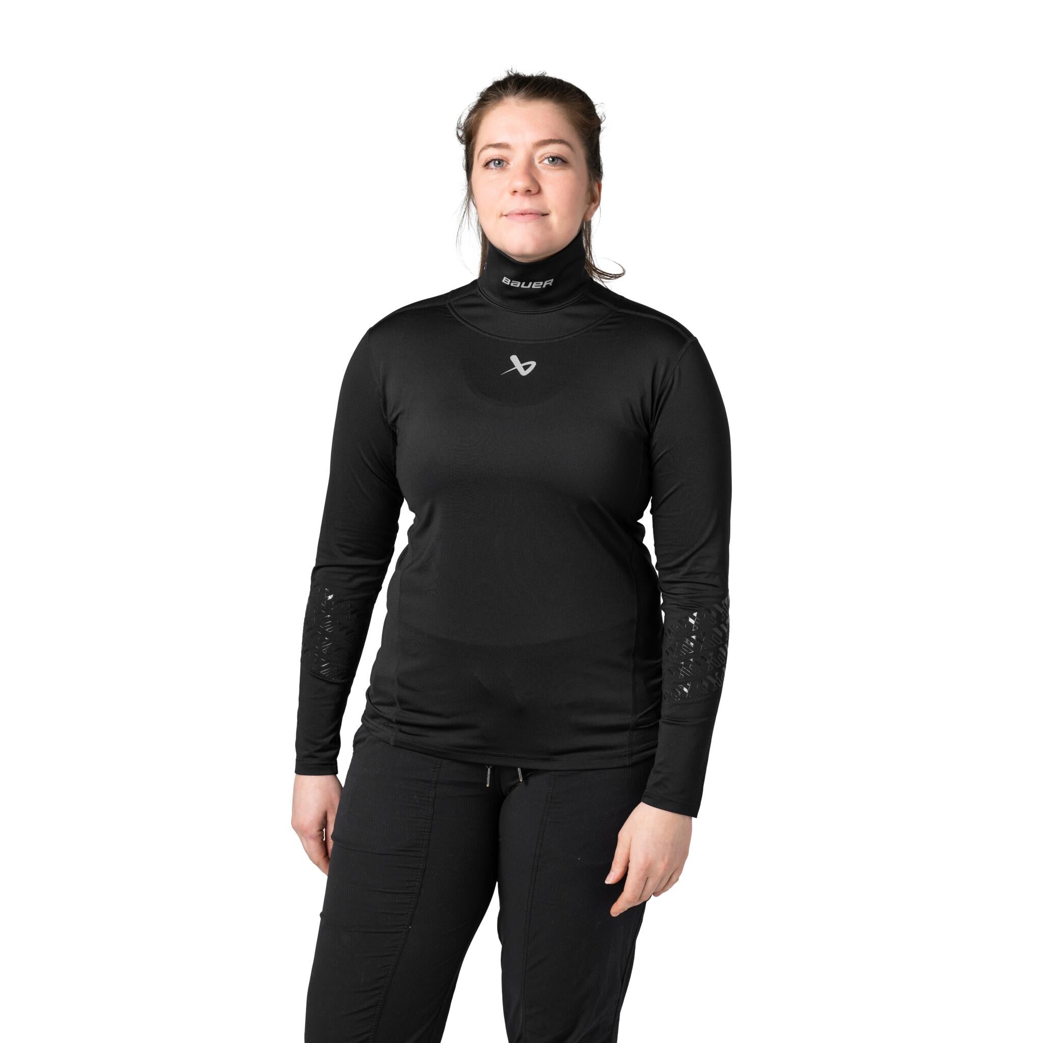 Bauer Women's Baselayer Neck Protector - Black | Source for Sports
