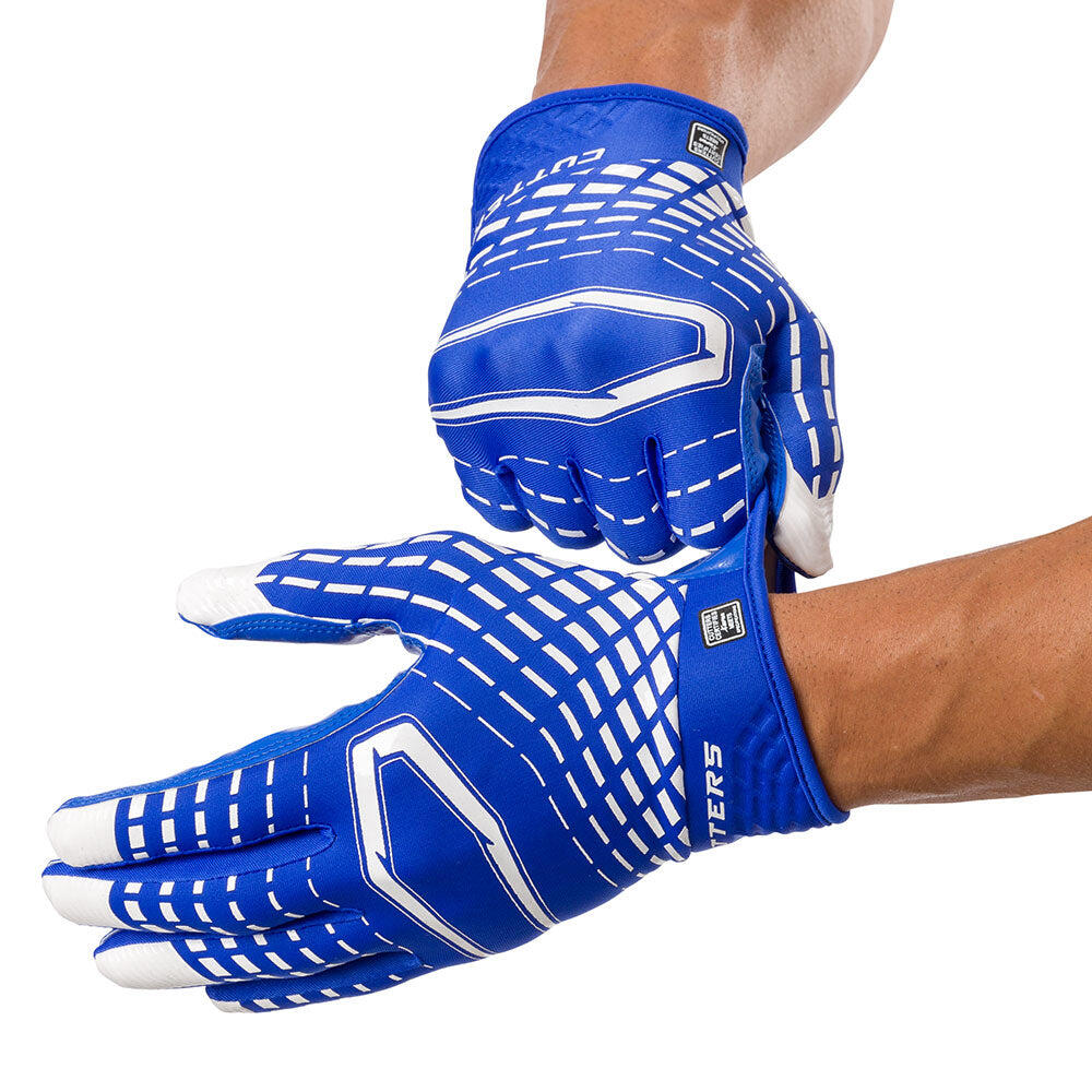Cutters Gants de Football américain Gamer 5.0 Blanc