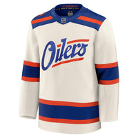 Maillot De Hockey De Première Edmonton Oilers Alternate De Fanatics - Beige clair