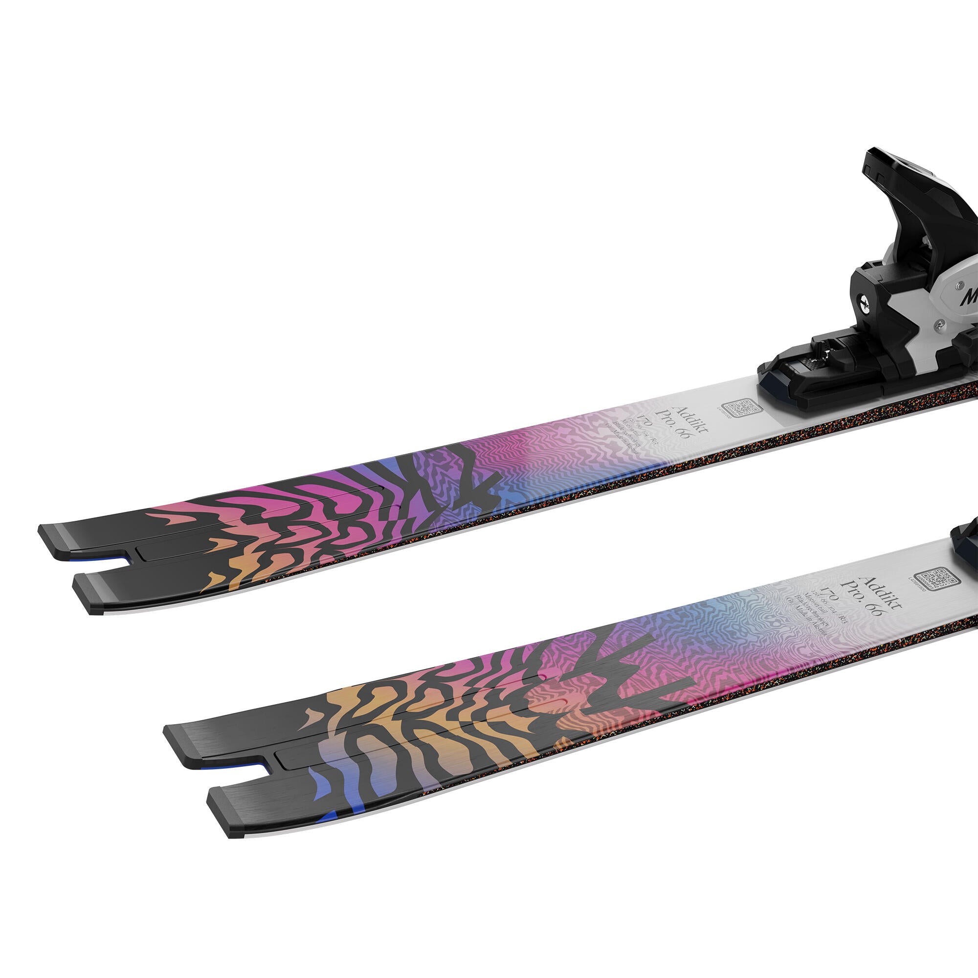 Salomon Addikt Pro 66 + MI12 GW Alpine Ski Set - White/Race Blue