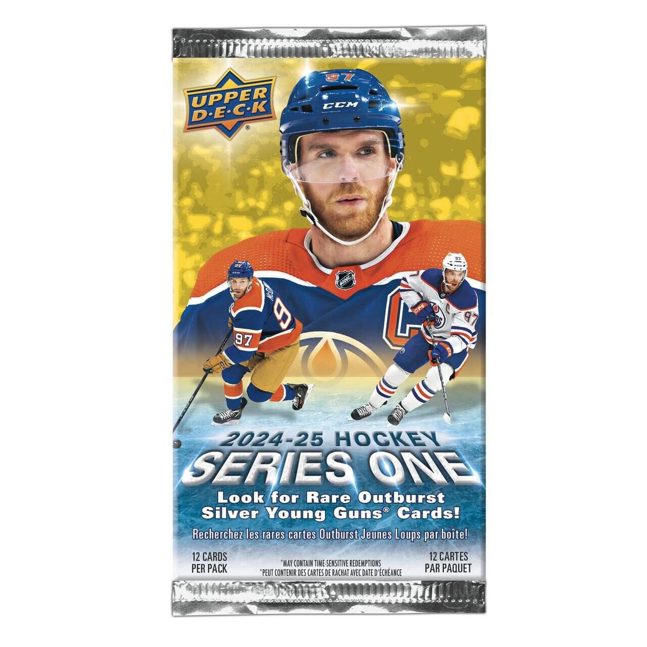 Upper Deck 2025 Hockey Series 1 Trading Cards - Gravity Feed
